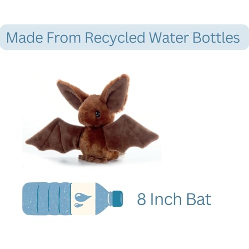 The Petting Zoo Bat Stuffed Animal Plushie, Scoopz, Kids Gifts, 8 in | Bat Wildlife Animals by Zoologee. Great Toys for Girls and Boys. Plush Gifts for Kids