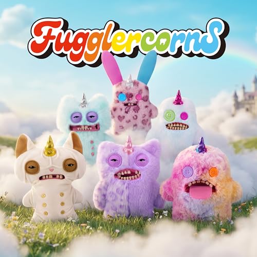Fuggler Fugglercorns 9 Inch Plush Collectible Toy (Mr Screech) by ZURU | Funny Ugly Monster with signature teeth, soft & huggable collectible plush, for fans & collectors, gift for tweens & teens