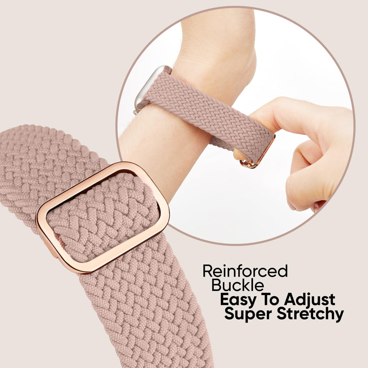 6 Pack Braided Stretchy Bands Compatible with Apple Watch Band Women Men | 38/40/40/42/44/45/46/49mm Adjustable Nylon Solo Loop Elastic Strap for iWatch Series 12 11 10 9 8 7 6 5 4 SE Ultra 4