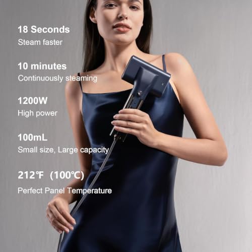G10 Steamer for Clothes, Portable Travel Irons,Handheld Garment Steamer | 15S Fast Heat Up,Big Iron Panel steam iron 2-in-1 Travel Size 0.9 lbs, 100ml Tank for Travel & Home (Only for 120V)