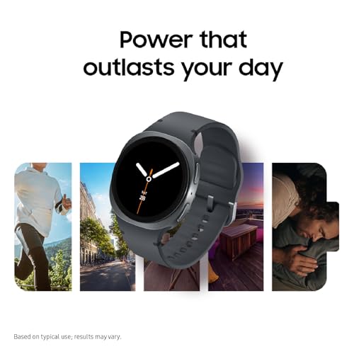 Samsung Galaxy Watch 8 40mm Bluetooth Smartwatch, Cushion Design, Quick Button, Sleep Coaching, Now Bar, Running Coach, Energy Score, Graphite [US Version, Amazon Exclusive 2Yr Warranty]