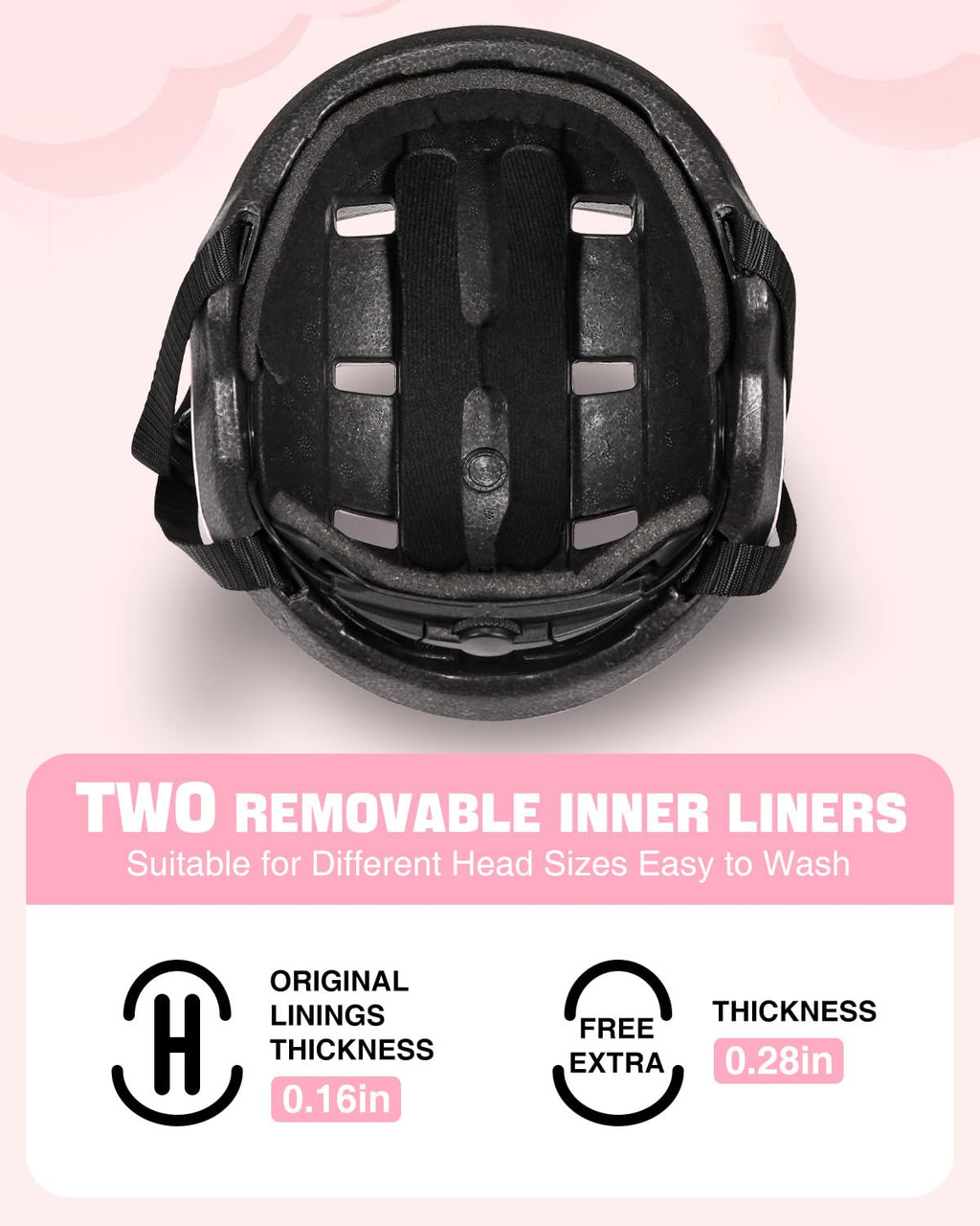 Toddler Helmet,Adjustable Dial Fit Baby Infant Bike Helmet for Ages 1-6 | CPSC,45-54cm,Lightweight,12 Vents,2 Washable Liners,PC+EPS,for Bike/Scooter/Tricycle, with Dust Bag