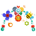 Lynncare Adjustable Arch Bassinet Toys for Infant & Toddlers, Stroller Arch, Baby Crib Toys with Fascinating Hanging for Stimulating Baby’s Senses and Developing Motor Skills