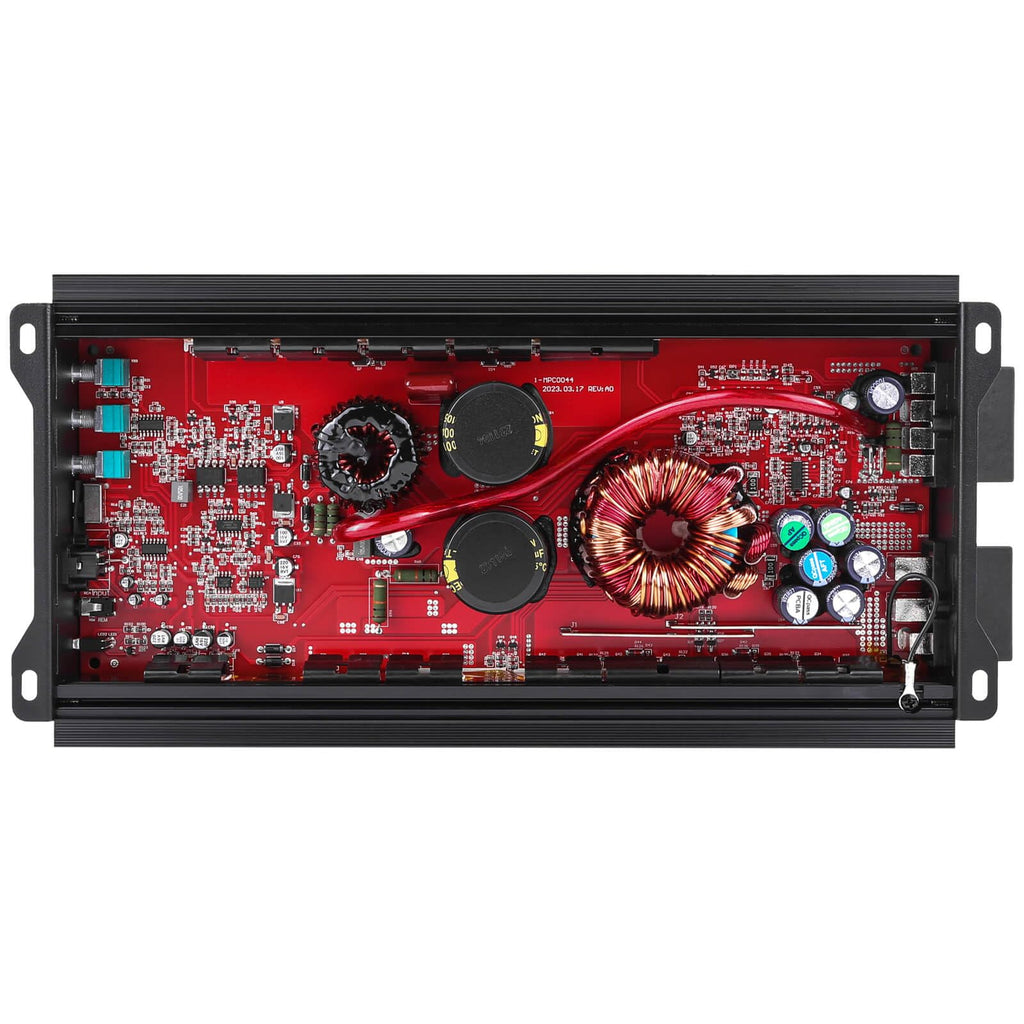 Skar Audio RP-1200.1D Monoblock Class D MOSFET Amplifier with Remote Subwoofer Level Control, 1200W