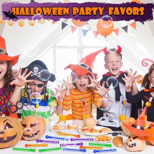 32-300 PCS Halloween Party Favors Goodie Bag Stuffers,Mini Bubbles for Kids | Halloween Trick or Treat Bags Boo Basket Bucket Fillers for Toddlers, Class Games Prizes Toys Gifts Activities Supplies