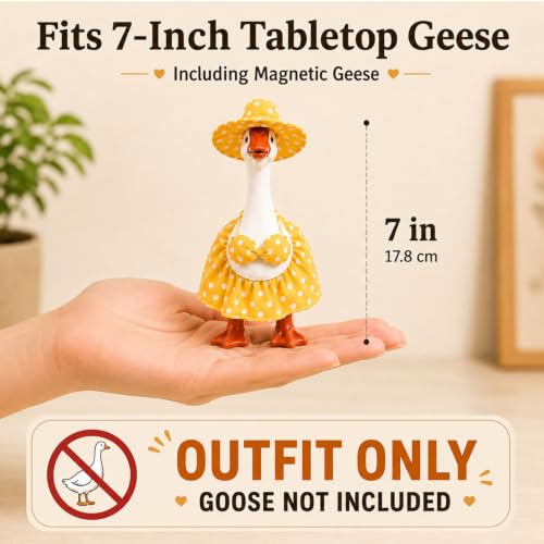 Funle 7 Inch Desk Goose Outfits, 8-Pack Seasonal Holiday Clothes | Mini Desk Goose Outfits for Multiple Holidays, Halloween, Thanksgiving & Christmas, Desk Decor, Gifts for Goose Lovers