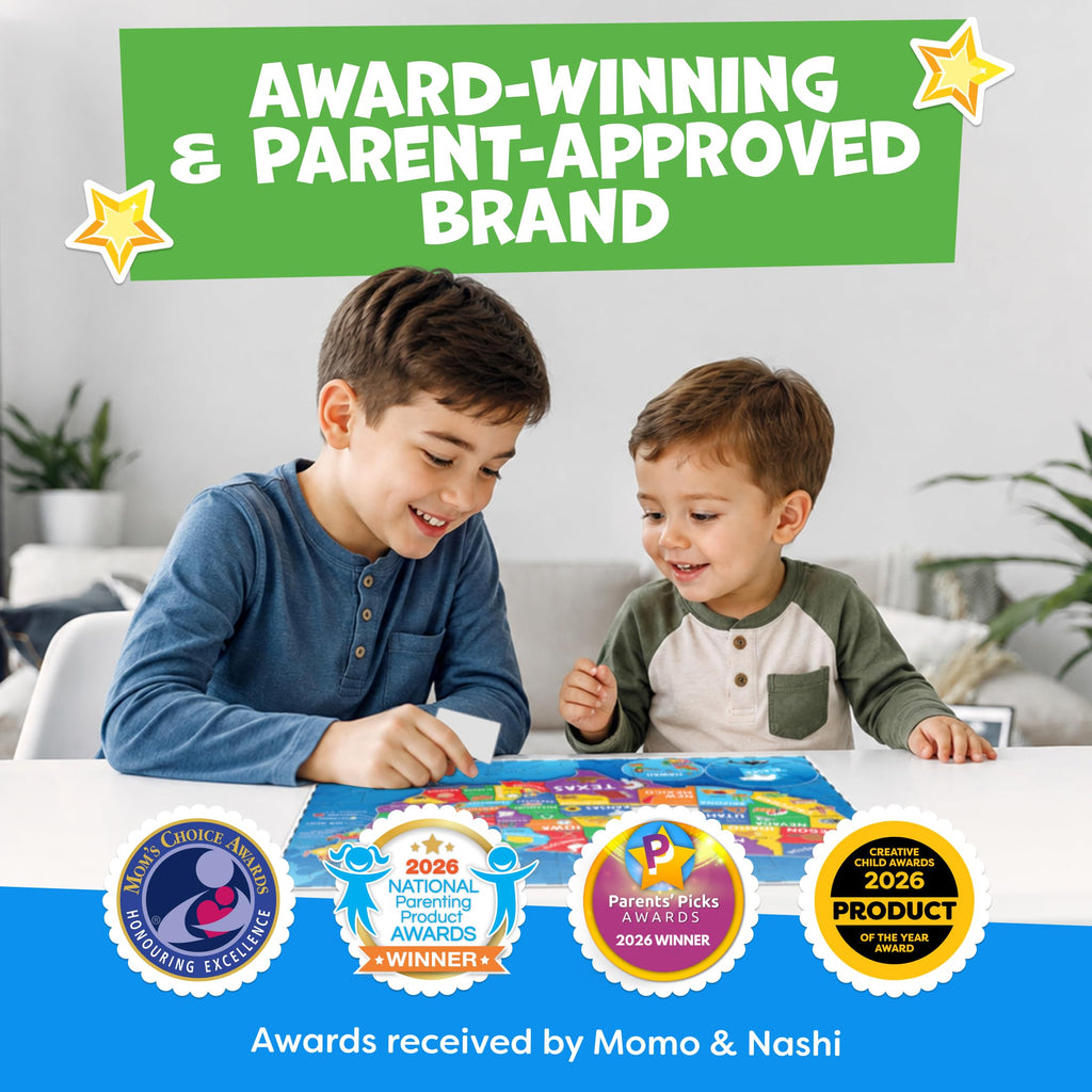 United States Puzzles for Kids Ages 6-8 & 4-6 - 70pc USA Map Kids Puzzles | 50 US States Floor Puzzles Boys Toys Age 4-6 - Educational US Geography Learning Toys Activity - Boys Gifts & Gifts for Girls