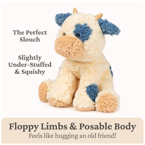 GUND Cozys Collection Cow 10-Inch Stuffed Animal Sensory Toy for Ages 0+ | Soft Tactile Sensory Details Provide Stress Relief; Teaches Nurturing, Emotional Expression and Self-Soothing Skills