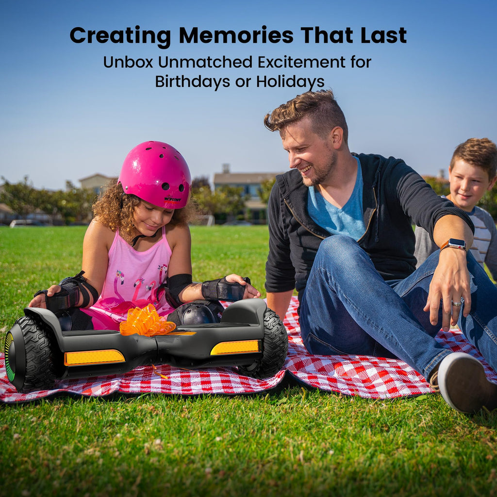 Gyroor Hoverboard G13 All-Terrain Off-Road Bluetooth LED Lights for Kids | UL 2272 Certified, 6.5" All-Terrain Tires, Dual 250W Motors hoverboard for Kids Ages 6-12 & Adults, Birthday & Holiday Gift