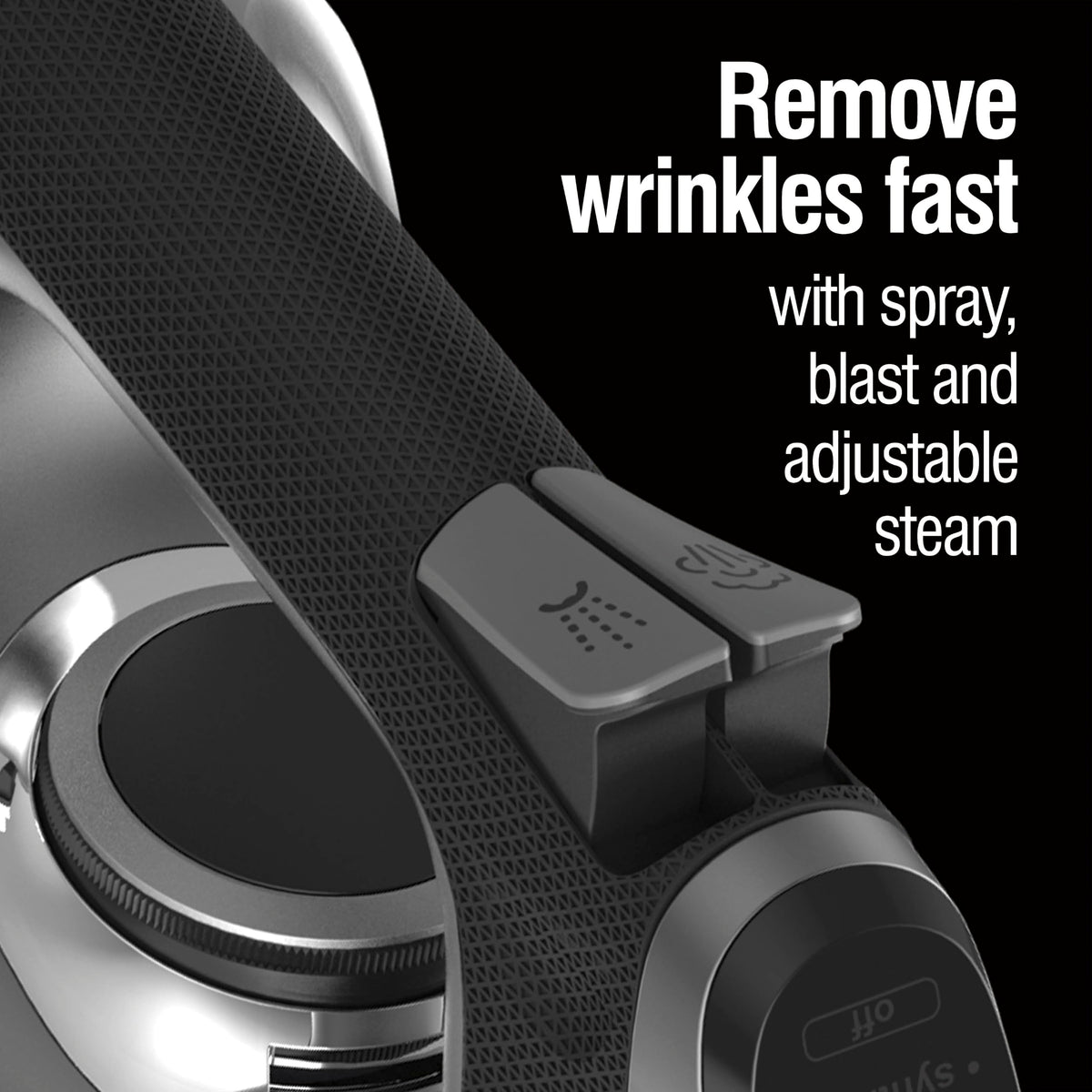 CHI Steam Iron for Clothes with Vertical Steam Burst, 8" Retractable Cord