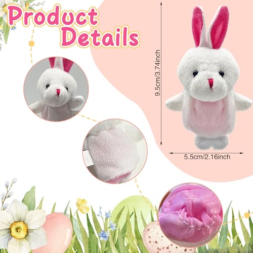 24 PCS Finger Puppets Set Mini Stuffed Animals Finger Puppet Toys for Storytelling Playing Teaching Shows Playtime Schools Birthday Party Gift Favor Supplies