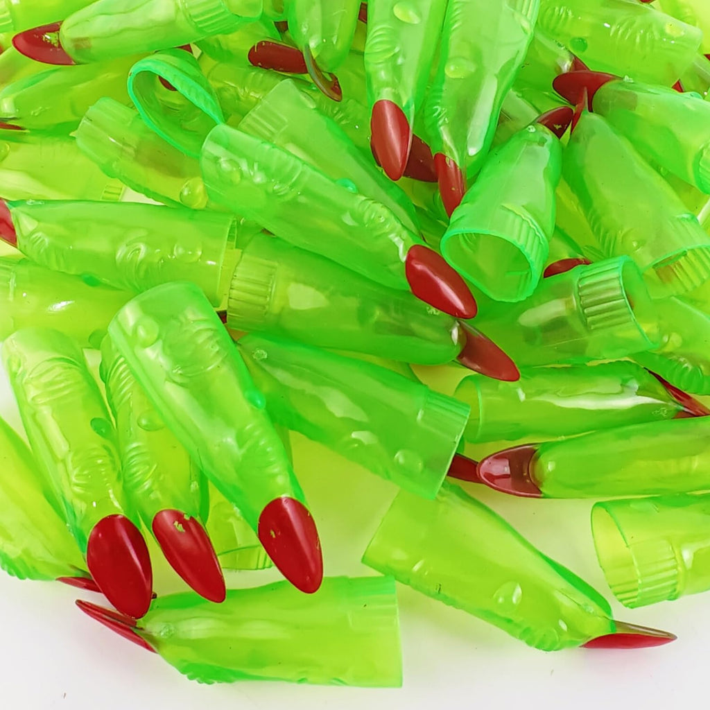RONYOUNG 35PCS Halloween Witches Fingers Glow in The Dark Fake Monster Finger Puppets for Kid Finger Reading Pointer for Halloween Party Costume Accessory Trick or Treat Gift