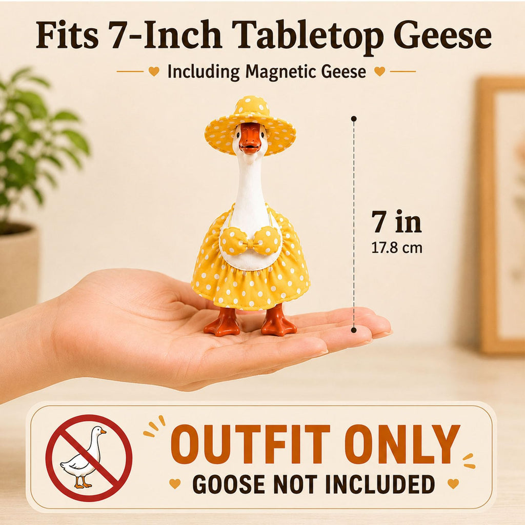 Funle 7 Inch Desk Goose Outfits, 8-Pack Seasonal Holiday Clothes | Mini Desk Goose Outfits for Multiple Holidays, Halloween, Thanksgiving & Christmas, Desk Decor, Gifts for Goose Lovers