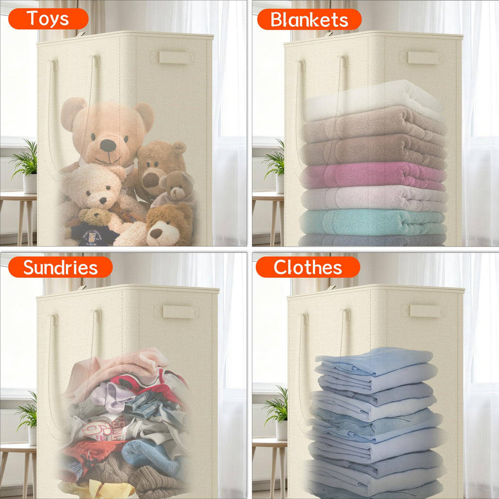 Slim Laundry Hamper with Wheels,20 Gal (75L) Rolling Laundry Basket with lid and wheels Clothes Hamper Foldable Tall Dirty Clothes Basket Sturdy Collapsible Clothes Hamper for Dorm,Laundry Room