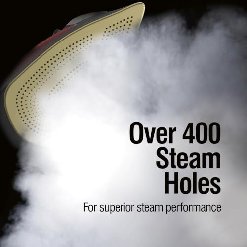 CHI Steam Iron for Clothes with Vertical Steam Burst, 8" Retractable Cord