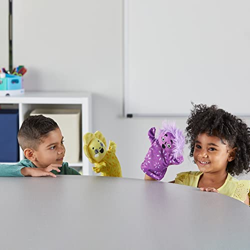 hand2mind Feelings Family Hand Puppets, Emotions Toys, Dramatic Play Therapy Toys for Counselors, Social Emotional Learning Activities, Calm Down Corner Supplies, Social Skills Activities for Kids