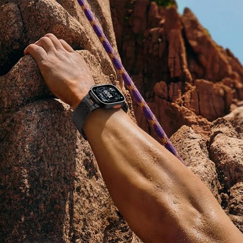 Milanese Loop for Apple Watch Ultra 4/3/2 Band 49mm 40/41/42/44/45/46mm Men | Tactical Mecha Strap,Military-Grade Design,Magnetic Metal Mesh Wristband,iWatch Ultra 2/3/4 Series 12/11/10/9/8/7/6/5/4 SE