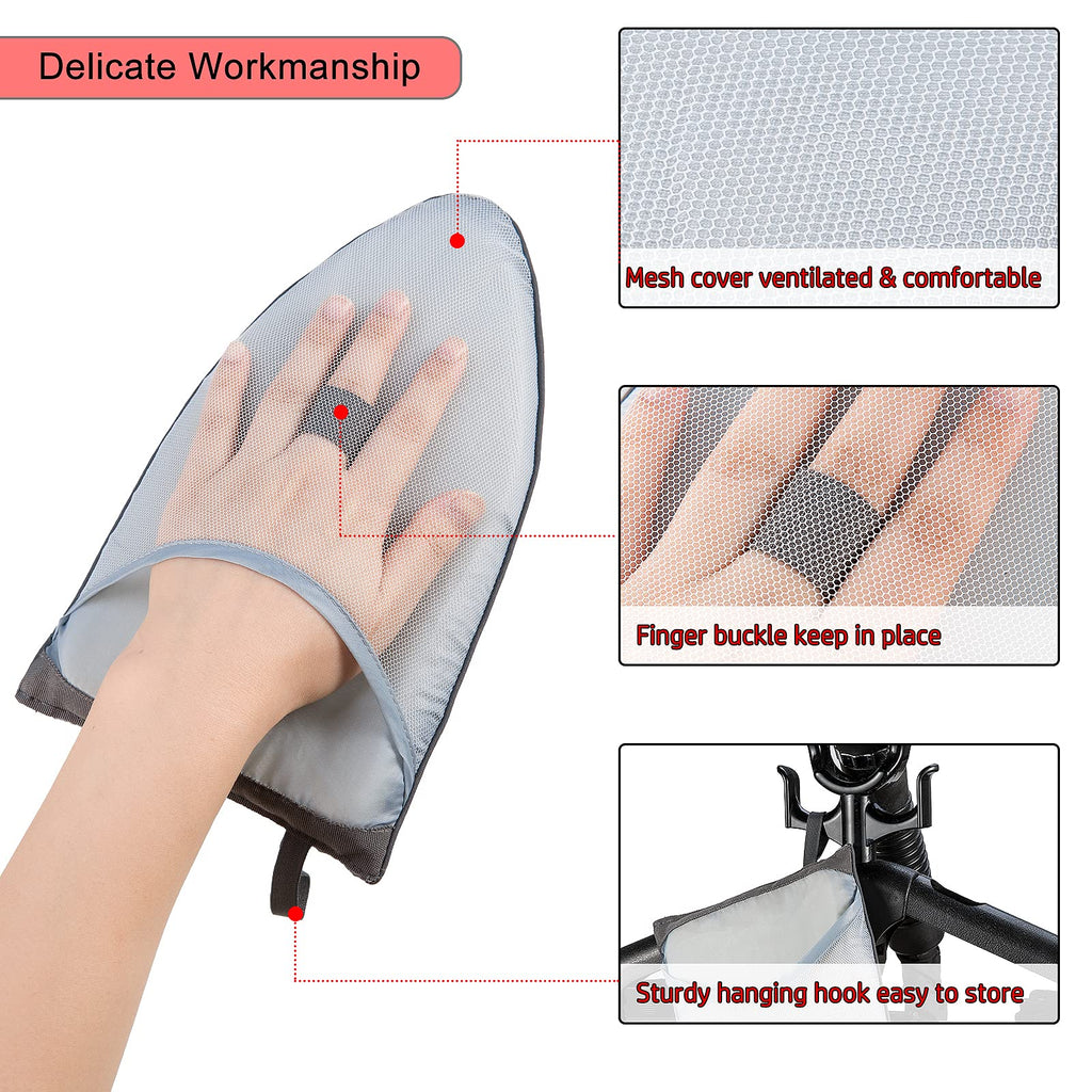 CINPIUK Garment Steamer Ironing Gloves Anti Steam Glove Heat Resistant Garment Steamer Mitt, Garment Steam Accessories for Clothes