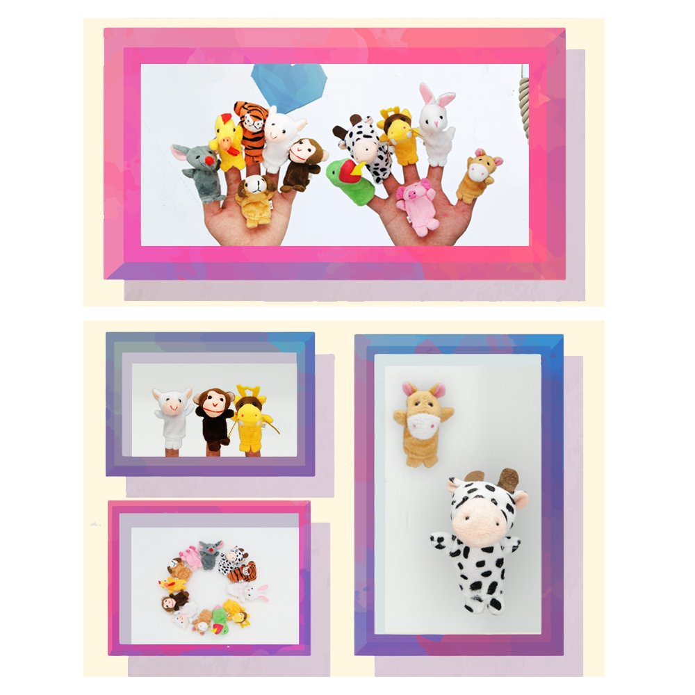 Sealive 22-Piece Animal Finger Puppets, Plush Finger Toys for Kids Ages 3+ | for toddler ages 3+, storytelling, pretend play, puppet shows, with 22 soft animal characters for books and classrooms