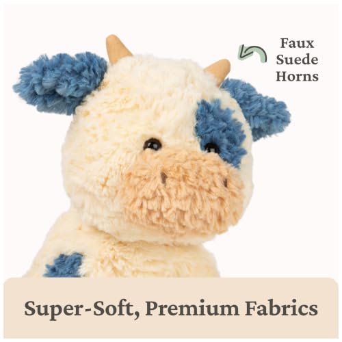 GUND Cozys Collection Cow 10-Inch Stuffed Animal Sensory Toy for Ages 0+ | Soft Tactile Sensory Details Provide Stress Relief; Teaches Nurturing, Emotional Expression and Self-Soothing Skills