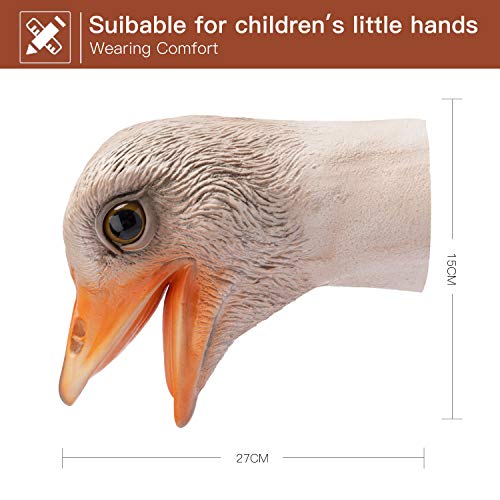 Yolococa Ostrich Hand Puppet, Animal Puppet for Storytelling | Animal Hand Puppet Designed for Storytelling Pretend Play Classroom Activities Animal Learning and Creative Interactions