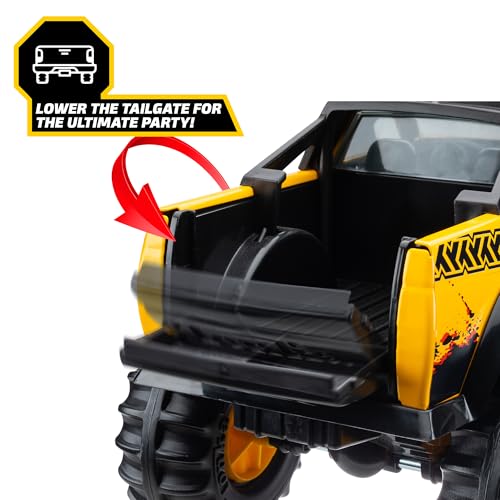Tonka Steel Classics 4x4 Pickup Truck - Made with Steel & Sturdy Plastic, Yellow Toy Construction Truck, Boys and Girls, Kids, Toddlers, Ages 3+