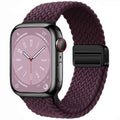 Magnetic Braided Sport Loop Compatible with Apple Watch Bands for Women Men | 38mm 40mm 41mm 42mm 44mm 45mm 46mm 49mm,Stretchy Breathable Nylon Strap for iWatch Series 12 11 10 9 8 7 6 5 4 3 2 1 SE Ultra