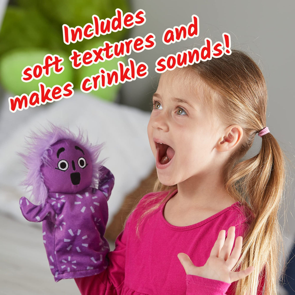 hand2mind Feelings Family Hand Puppets, Emotions Toys, Dramatic Play Therapy Toys for Counselors, Social Emotional Learning Activities, Calm Down Corner Supplies, Social Skills Activities for Kids