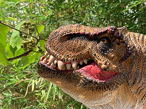 Tyrannosaurus Rex Dinosaur Hand Puppet Toy, Dino Figure Puppets | Battle T-Rex Head Party Role Play Games for Kids, Realistic Dinosaur Soft Rubber Bathing Toys for Boys Girls Gift 3-12
