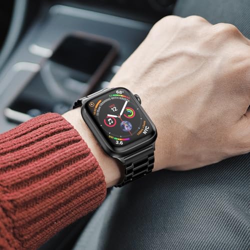EPULY Metal Band Compatible with Apple Watch Bands for Men 42/44/45/46/49mm | Stainless Steel Strap Suitable for Business Setting & Everyday Wear, Fits iWatch Bands Series 11 10 9 8 7 6 5 4 SE/Ultra3 2 1