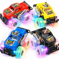 ArtCreativity Light Up Monster Truck Toys for Toddler Boys, Toy Cars Gift | Push and Go Friction Powered Cars, 2-Pack, Toddler Boys Age 2-4, Kids Ages 4-8, Birthday Gift, Batteries Included