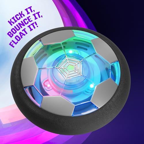 Hover Soccer Light-Up Ball - Birthday Gift for Boys - Kids Gifts Ages 5-12 | Indoor Toy Games - Gifts for Age 5, 6, 7, 8, 9, 10, 11, 12 Years Old, Boy Toys for Age 3 Years and Up