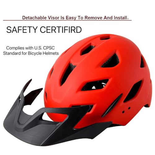Bavilk Kids Bike Helmet with LED Light for Youth Teen Toddler Boys Girls | Adjustable with Detachable Visor for Age 3-5-8-10-12-14,Safety Certified Multi-Sport for Bicycle Scooter Skateboard