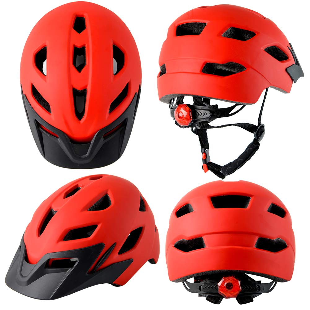 Bavilk Kids Bike Helmet with LED Light for Youth Teen Toddler Boys Girls | Adjustable with Detachable Visor for Age 3-5-8-10-12-14,Safety Certified Multi-Sport for Bicycle Scooter Skateboard