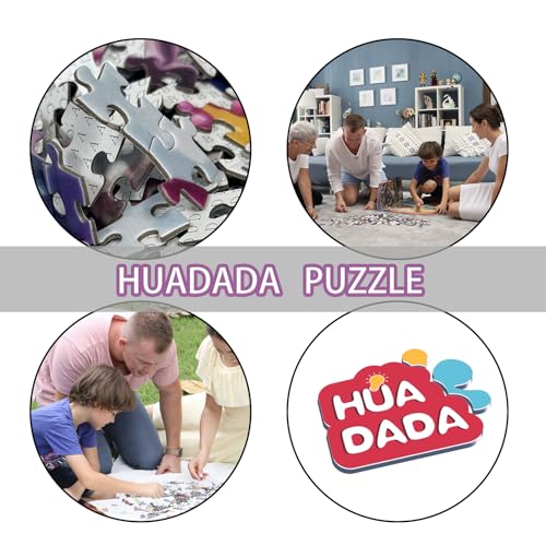HUADADA Puzzles for Adults 1000 Pieces-Rabbit House Puzzles | Gifts for men women,Family Games,Eco matte oil print,eye strain relief,tight puzzle piece fit,vibrant colours