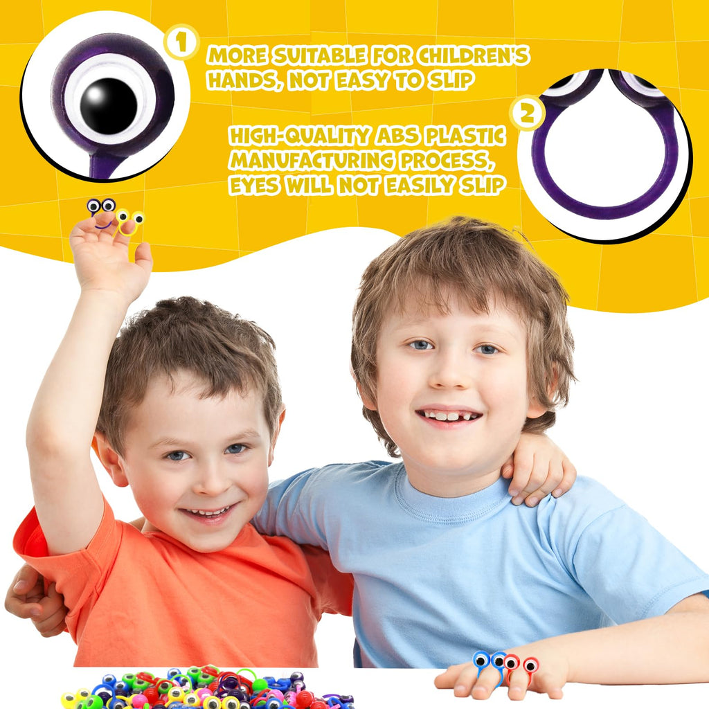 Liesedada 120 PCS Party favors in the nature of small toys Eye Finger Puppets Toys Set Mini Eye Finger Puppets and Classroom Rewards for Kids.