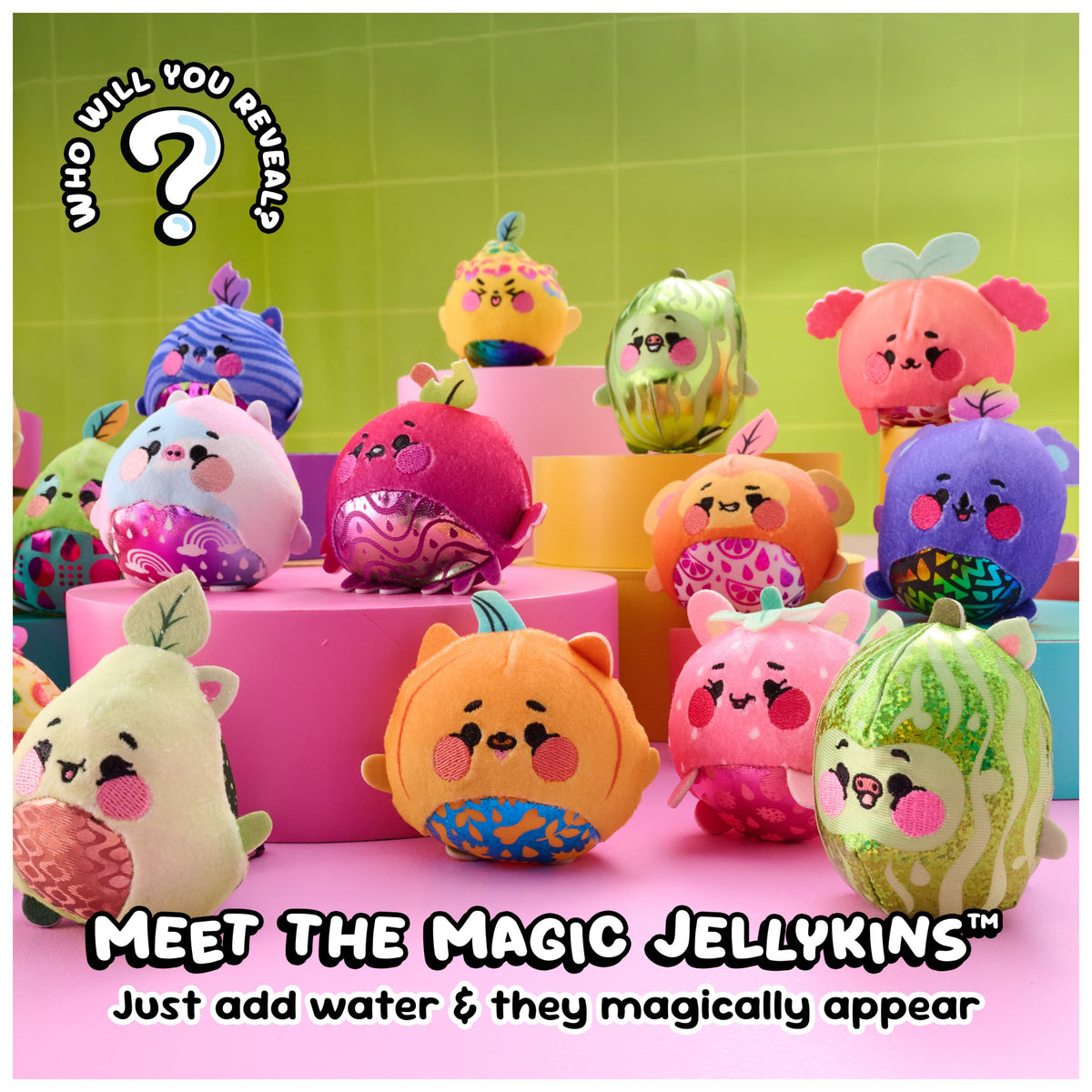 Magic Jellykins Water-Activated 3-Inch Surprise Toy, UNbox 1 of 20 Styles | Global Trend Toy Provides Fun Surprise Unboxing and Collectability with Themed Waves; Sensory Details Encourage Tactile Play
