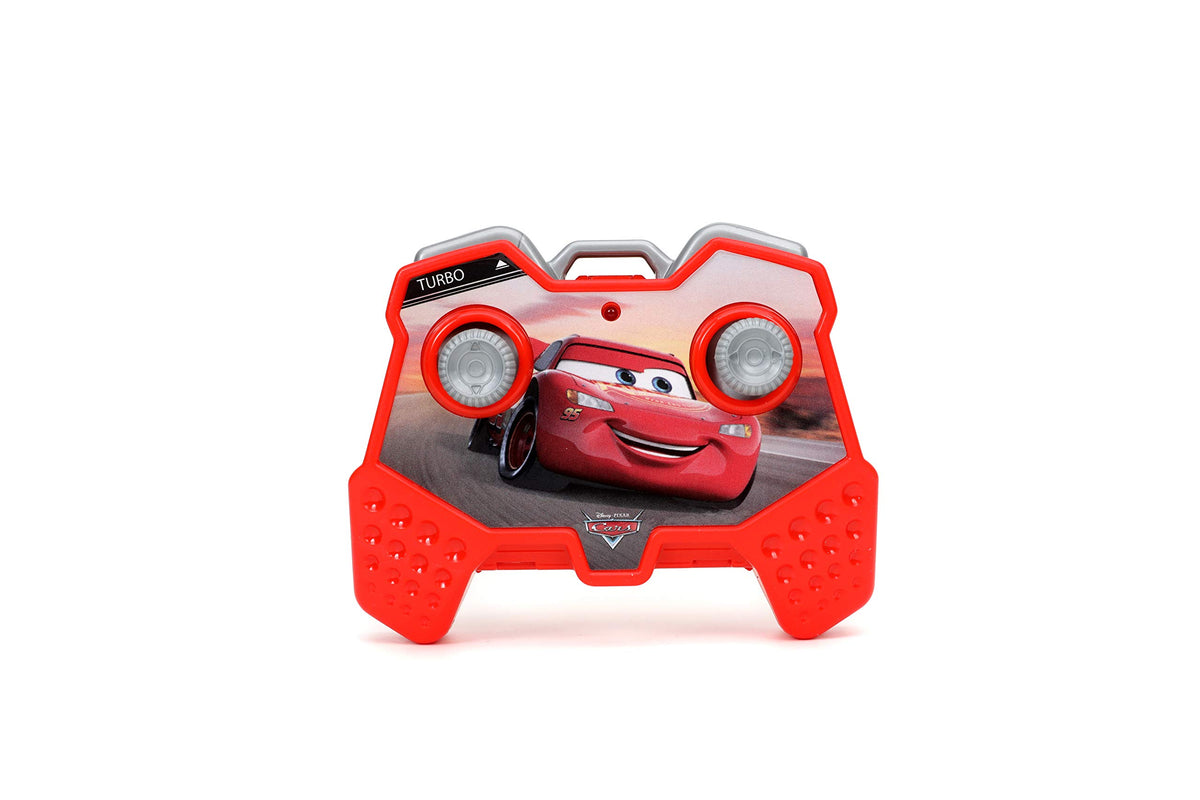 Jada Toys Pixar Cars 1:24 Lightning McQueen RC Remote Control Car 2.4 GHz Red Toys for Kids