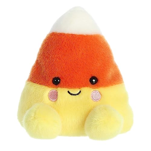 Aurora Palm Pals 5" Maisy Candy Corn Spooky Plush | Bean-filled understuffed bodies with collectible personalities