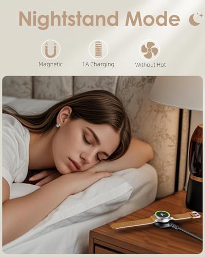 2 Pack for Samsung Galaxy Watch Charger Compatible with Watch 8/8 Classic | for Samsung Watch Ultra/7/6/6 Classic/5/5 Pro/4/4 Classic/3/Active/FE USB A Parallel Cables Magnetic (Not for 9/Ultra 2)