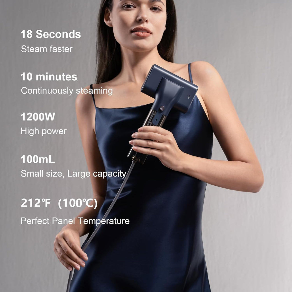 G10 Steamer for Clothes, Portable Travel Irons,Handheld Garment Steamer | 15S Fast Heat Up,Big Iron Panel steam iron 2-in-1 Travel Size 0.9 lbs, 100ml Tank for Travel & Home (Only for 120V)