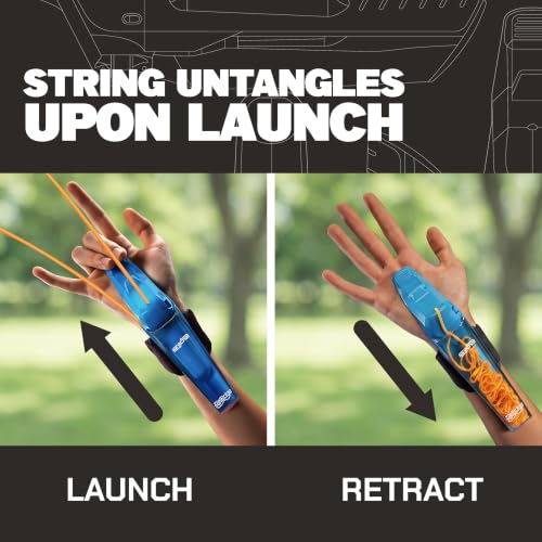 ZipString Aracna Glow-in-the-Dark Webshooter String Launcher Toy | With Travel Box & Fluorescent Strings, For Kids, Teens & Adults, Patented, Reloading, Durable, Superhero Web Shooting Action