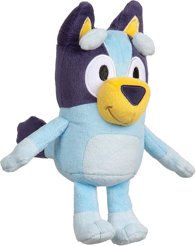 Bingo & Bluey Plush Toys 2-Pack, Soft Deluxe Fabric, Embroidered | Cuddly stuffed animals for show time, story time, or naps; Bluey toys for preschoolers and fans ages 3+