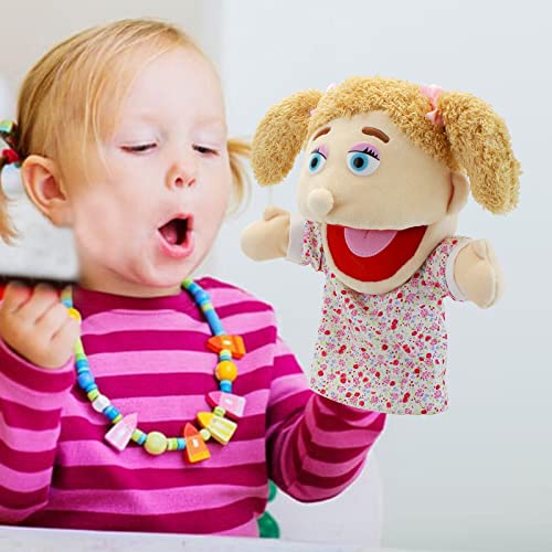 Family Hand Puppets,Puppets for Kids Role Paly Family Members 13.4 INCH Multi-Ethnic Puppets Plush Soft Hand Puppets Family Puppets Story Toys, Puppets for Girls Boys Finger Puppets Puppet Set Gifts