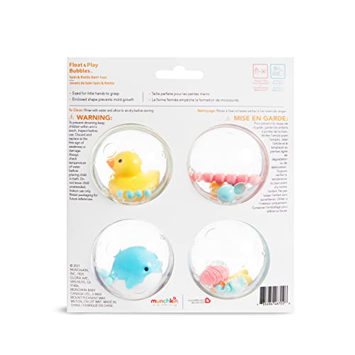 Munchkin® Float & Play Bubbles™ Baby Bath Toys, 4 Count
