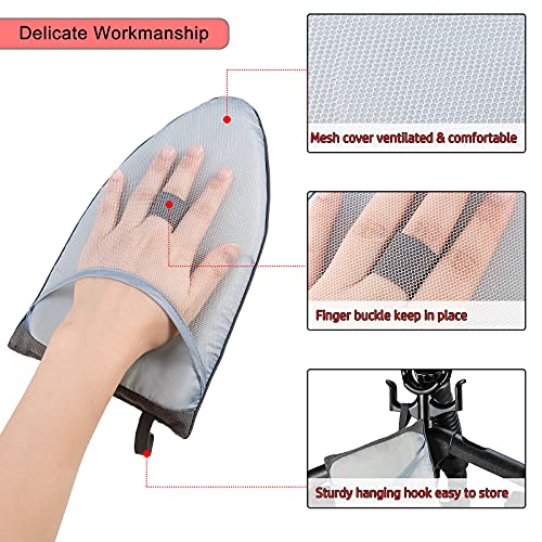 CINPIUK Garment Steamer Ironing Gloves Anti Steam Glove Heat Resistant Garment Steamer Mitt, Garment Steam Accessories for Clothes