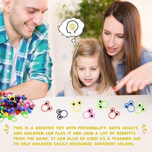 Liesedada 120 PCS Party favors in the nature of small toys Eye Finger Puppets Toys Set Mini Eye Finger Puppets and Classroom Rewards for Kids.