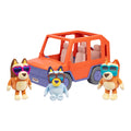 Bluey Big Heeler 4WD Toy Car, Bingo & Chilli Plush Buddies | Mega-sized car with opening hood storage & sticker sheet; Bluey toys for kids ages 3+, Amazon Exclusive