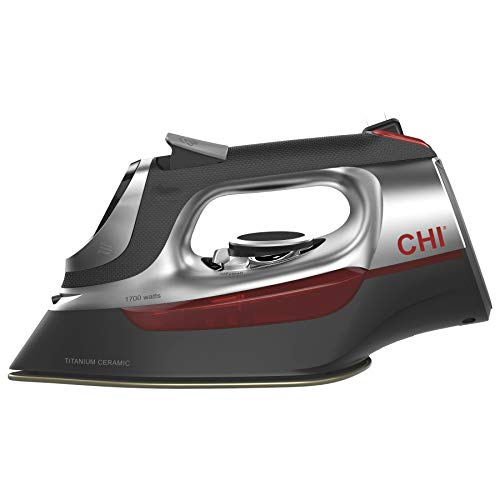 CHI Steam Iron for Clothes with Vertical Steam Burst, 8" Retractable Cord