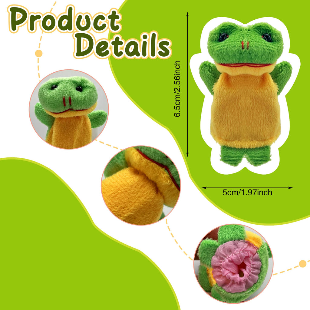 12 PCS Finger Puppets Set Mini Stuffed Animals Finger Puppet for Storytelling Playing Teaching Shows Playtime Schools Birthday Party Favor Supplies